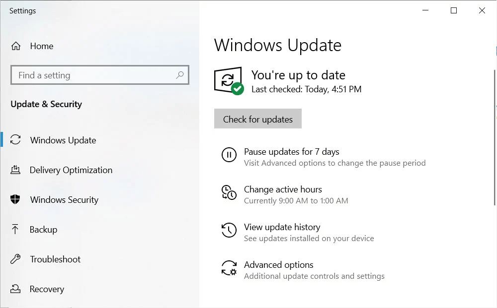 Windows Update- Common Driver Problem