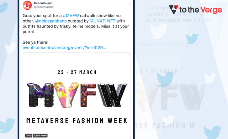 Metaverse fashion week