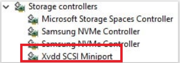 Xvdd SCSI Miniport driver