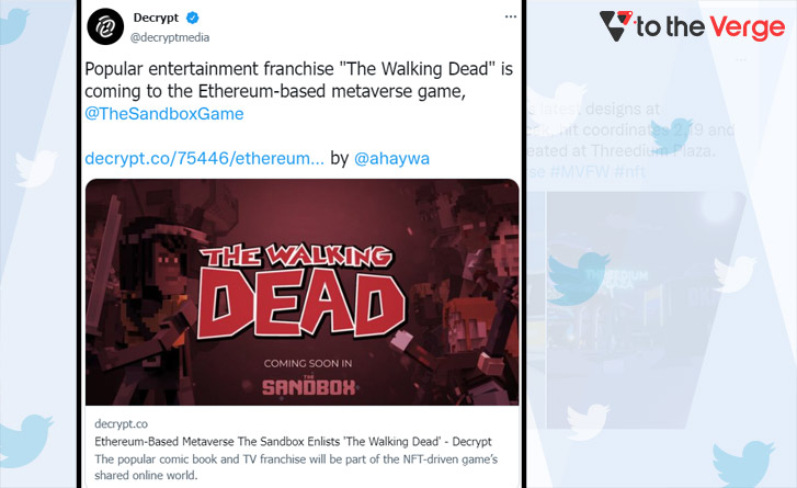 The Walking dead Tweet