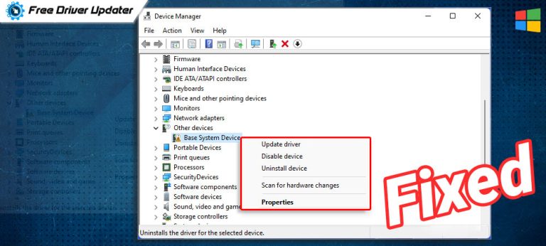 base system device driver windows 10 64 bit free download