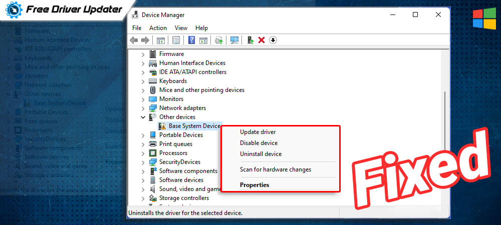 base system device driver download for windows 11 10 8 7