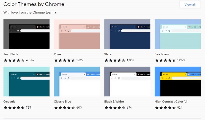 Color Themes by Chrome