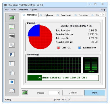 RAM Saver Control Panel