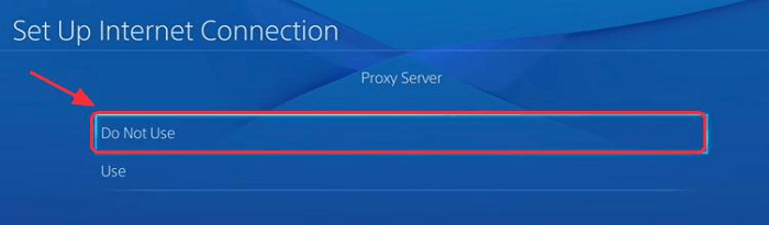 Do not use the Proxy Server