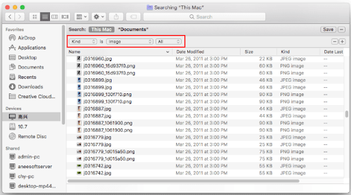 delete duplicate files on the external hard drive using Macs Finder