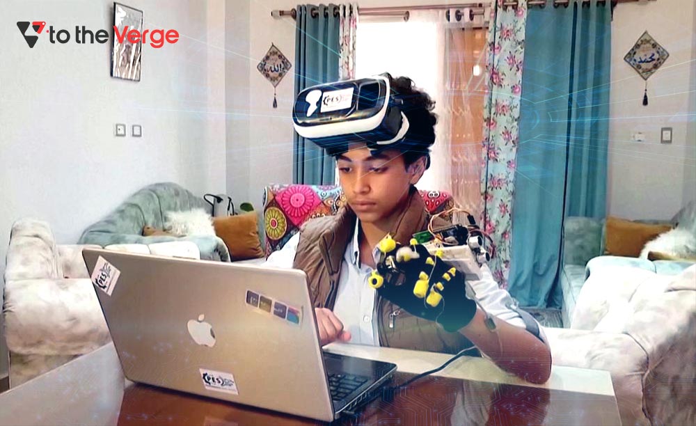 A 13-year-old boy is creating his own metaverse at home