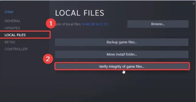 verify the Integrity of game files. 
