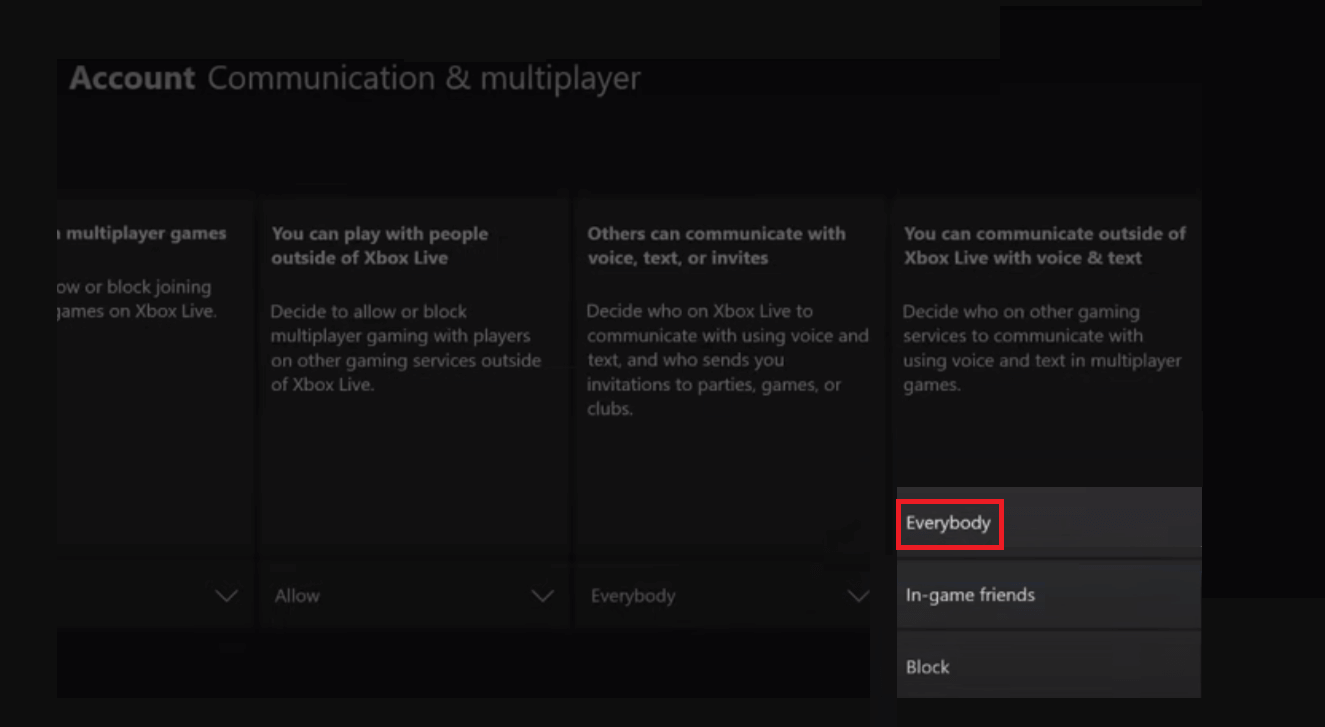 account Communication & multiplayer