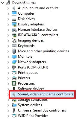 Sound, Video, and Game Controllers