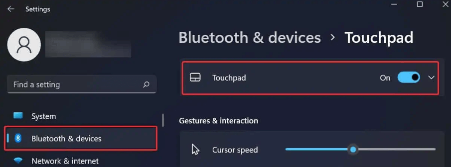 Try Troubleshooting via Touchpad Settings