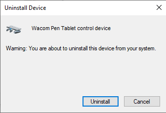 wacom pen tablet control device