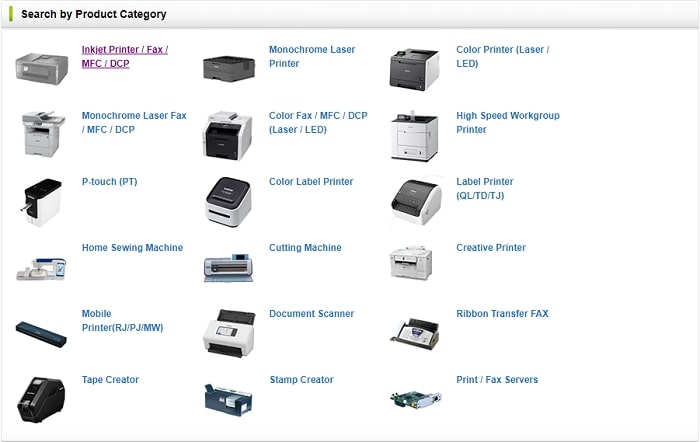 Go with the Inkjet Printers option