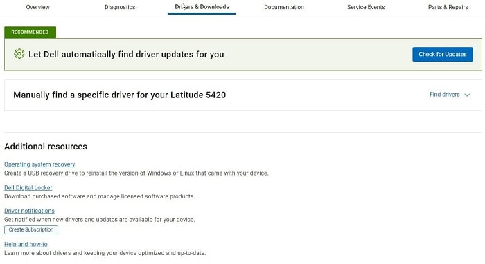Dell Latitude 5420 Drivers Download