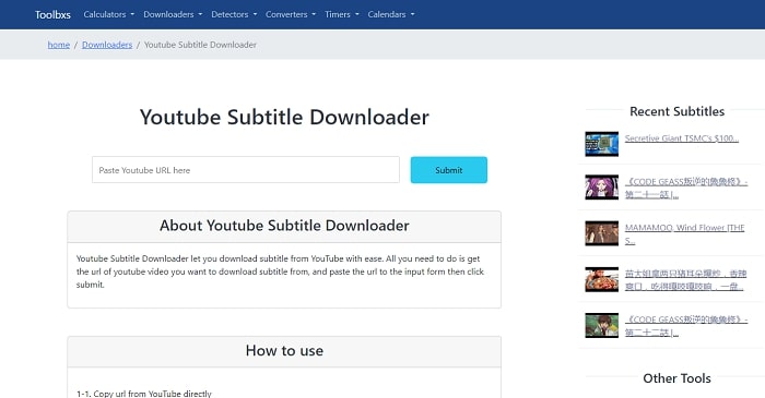 YouTube Subtitle Downloader