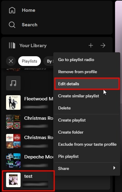 Right-click the empty playlist and select Edit Details to convert it into a divider