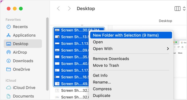 Finder File menu mac