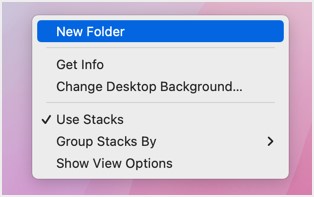 New Folder mac