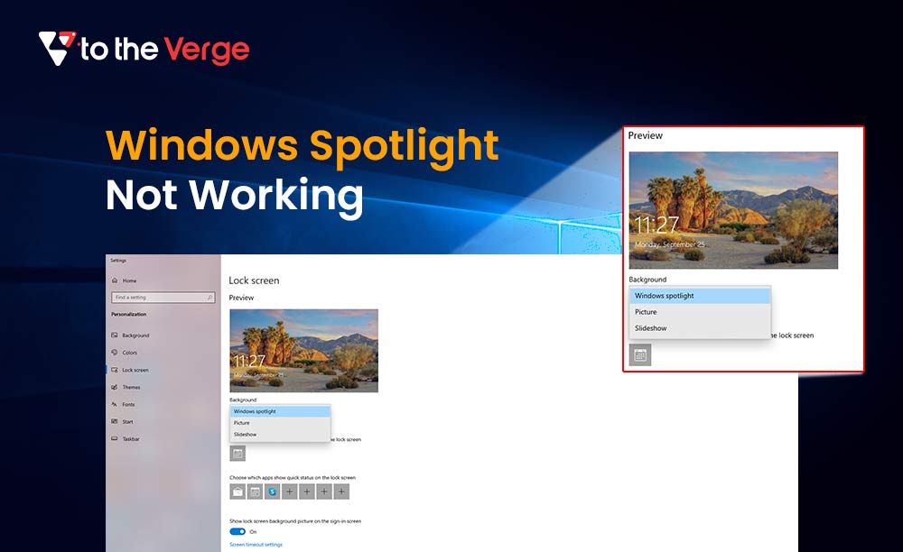 How to Fix Windows Spotlight Not Working in Windows 11