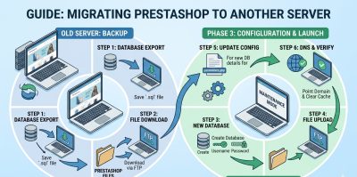 How to Move PrestaShop to Another Server?
